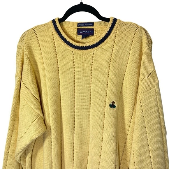 Gant Other - GANT Men's size Large Classic Crew Neck yellow pull-on long sleeve knit sweater